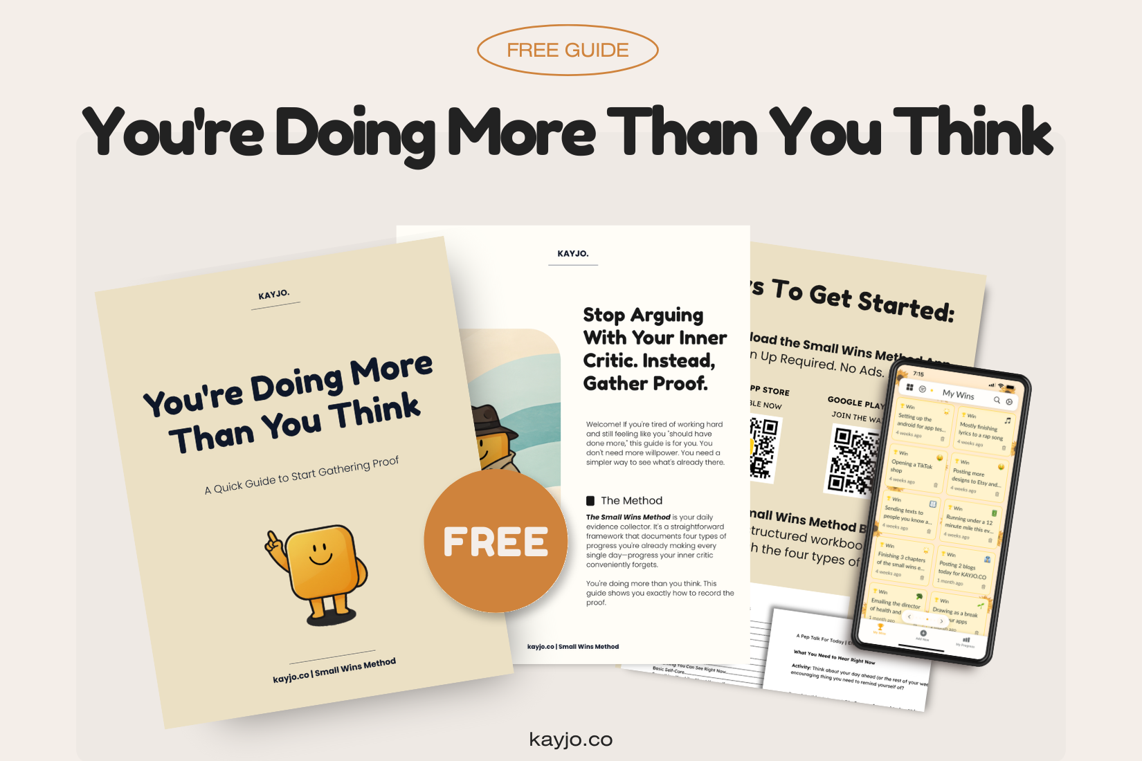 free small wins method guide banner